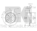 NK Brzdov kotou - 253 mm NK 202536, 202536