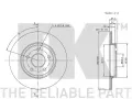 NK Brzdov kotou - 280 mm NK 202551, 202551