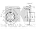 NK Brzdov kotou - 236 mm NK 203011, 203011