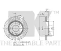 NK Brzdový kotouč - 257 mm NK 203411, 203411