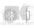 NK Brzdov kotou - 315 mm NK 203530, 203530