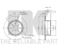 NK Brzdov kotou - 270 mm NK 203623, 203623