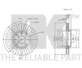 NK Brzdov kotou - 256 mm NK 203629, 203629