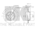 NK Brzdov kotou - 265 mm NK 203915, 203915