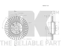 NK Brzdov kotou - 258 mm NK 203992, 203992