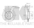 NK Brzdov kotou - 239 mm NK 204724, 204724