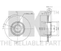 NK Brzdov kotou - 288 mm NK 204742, 204742