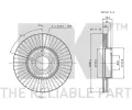 NK Brzdov kotou - 282 mm NK 204765, 204765