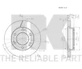 NK Brzdov kotou - 294 mm NK 205702, 205702