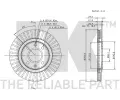 NK Brzdov kotou - 266 mm NK 209915, 209915
