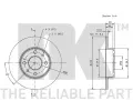 NK Brzdov kotou - 240 mm NK 209922, 209922