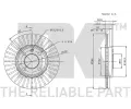 NK Brzdov kotou - 256 mm NK 209934, 209934