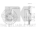 NK Brzdov kotou - 255 mm NK 209949, 209949