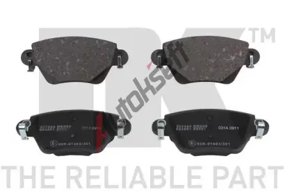 NK Sada brzdových destiček kotoučové brzdy NK 222554, 222554 NK Sada brzdových destiček kotoučové brzdy NK 222554, 222554