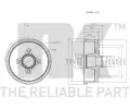 NK Brzdový buben - 200 mm NK 253617, 253617