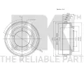 NK Brzdov buben - 254 mm NK 262510, 262510