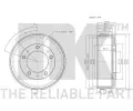 NK Brzdov buben - 280 mm NK 262511, 262511