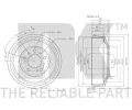 NK Brzdov buben - 254 mm NK 269906, 269906