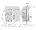 NK Brzdov kotou COATED - 276 mm NK 311021, 311021