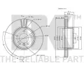 NK Brzdov kotou COATED - 324 mm NK 311563, 311563
