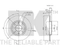 NK Brzdov kotou - 266 mm NK 311925, 311925