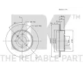 NK Brzdov kotou - 258 mm NK 312263, 312263