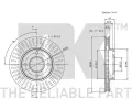 NK Brzdov kotou COATED - 260 mm NK 312533, 312533