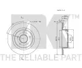 NK Brzdov kotou COATED - 278 mm NK 312564, 312564