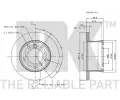 NK Brzdov kotou COATED - 271 mm NK 313396, 313396