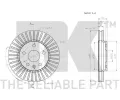 NK Brzdov kotou COATED - 296 mm NK 313667, 313667