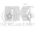 NK Brzdov kotou COATED - 300 mm NK 313972, 313972
