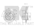 NK Brzdov kotou - 229 mm NK 314566, 314566