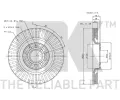 NK Brzdov kotou COATED - 320 mm NK 3147107, 3147107