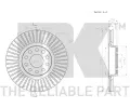 NK Brzdov kotou COATED - 312 mm NK 3147134, 3147134