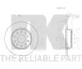 NK Brzdov kotou COATED - 272 mm NK 3147137, 3147137