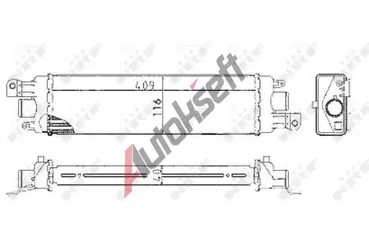 NRF Chladič vzduchu intercooler NRF 30038, 30038 NRF Chladič vzduchu intercooler NRF 30038, 30038