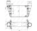 NRF Chladi vzduchu intercooler NRF 30127A, 30127A