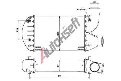 NRF Chladi vzduchu intercooler NRF 30134, 30134