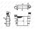 NRF Chladi vzduchu intercooler NRF 30148A, 30148A