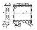 NRF Chladič vzduchu intercooler NRF 30177, 30177