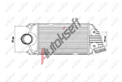 NRF Chladi� vzduchu intercooler NRF 30186, 30186