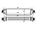 NRF Chladič vzduchu intercooler NRF 30235, 30235