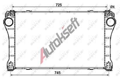 NRF Chladi vzduchu intercooler NRF 30244, 30244