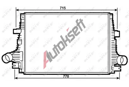 NRF Chladi vzduchu intercooler NRF 30284, 30284