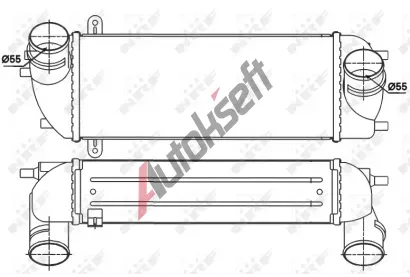 NRF Chladi vzduchu intercooler NRF 30338, 30338
