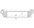 NRF Chladič vzduchu intercooler NRF 30340, 30340