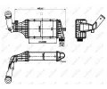 NRF Chladič vzduchu intercooler NRF 30428, 30428