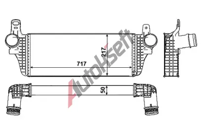 NRF Chladi vzduchu intercooler NRF 30466, 30466