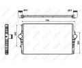 NRF Chladi vzduchu intercooler NRF 30501, 30501