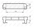 NRF Chladi� vzduchu intercooler NRF 30524, 30524